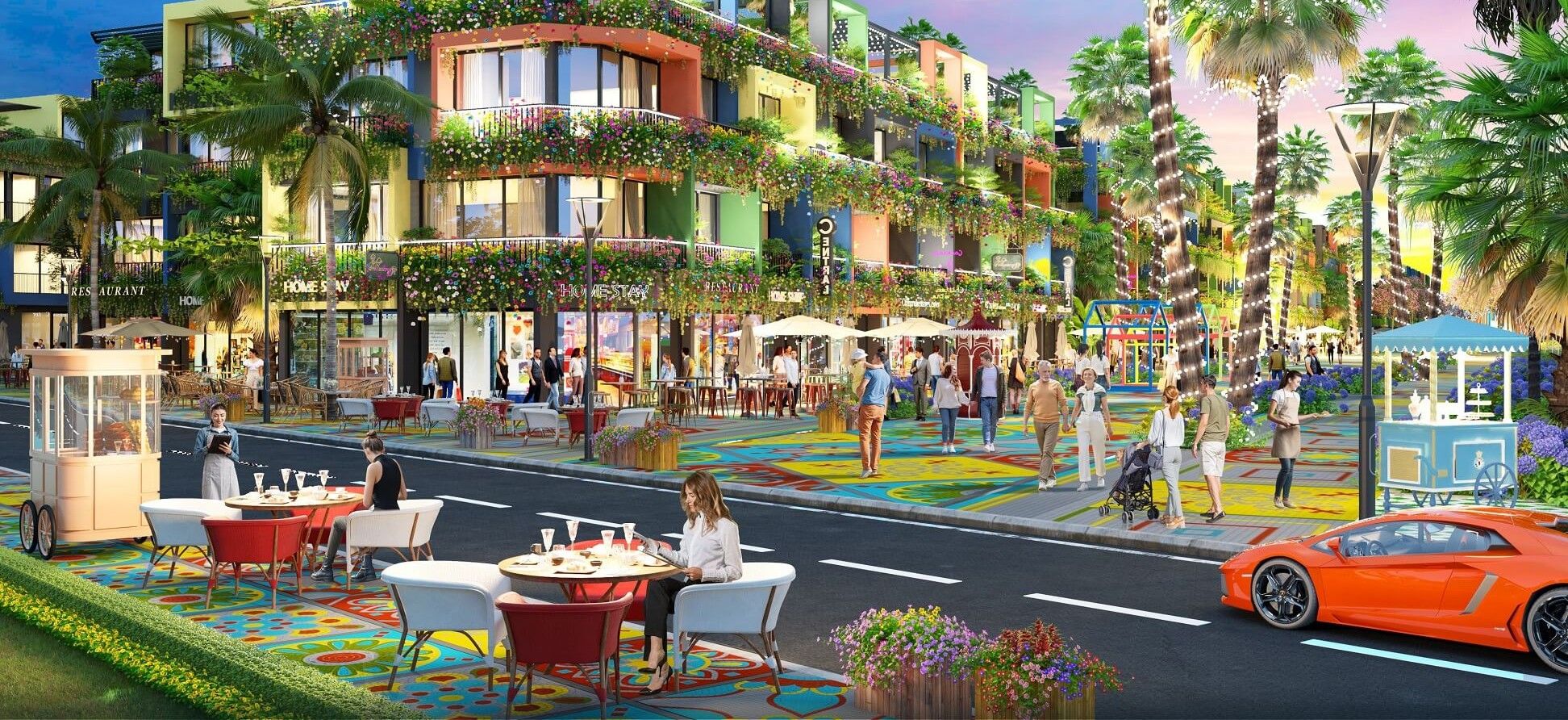 Bán shop thương mại Tây Bắc mặt tiền 5m kinh doanh thuận lợi - Xây thô 4 tầng Flamingo Đông Anh