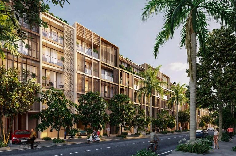 Bán shophouse Phố Bắc đối diện công viên nội khu, bàn giao thô hướng Đông The Centric Hải Phòng