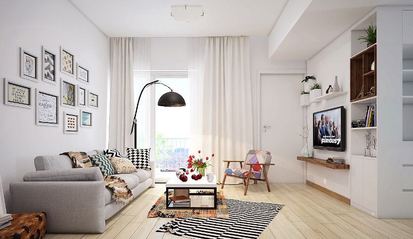 Mua căn hộ 2 ngủ 2WC tầng thấp DT: 104m2 (Ban công có sân) Tây Nam - đồ cơ bản Sky Gemia Hải Dương