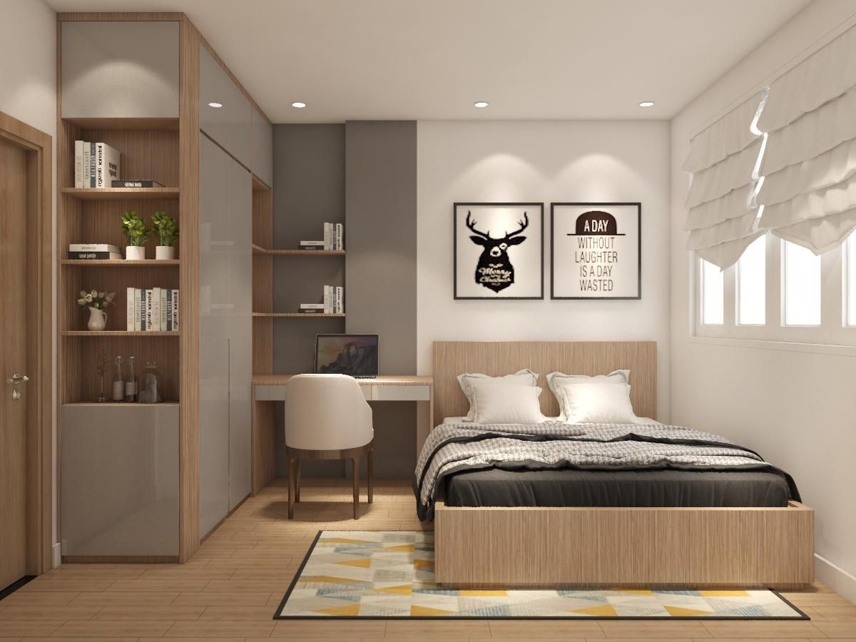 Bán căn hộ 2 phòng ngủ ban công Tây Bắc nội thất cơ bản tầng cao view sân Golf Maison Privee