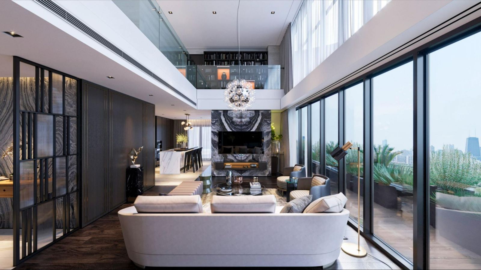 Bán căn hộ Sky Villa Sunshine Crystal River - Diện tích: 178m2 - Hoàn thiện nội thất