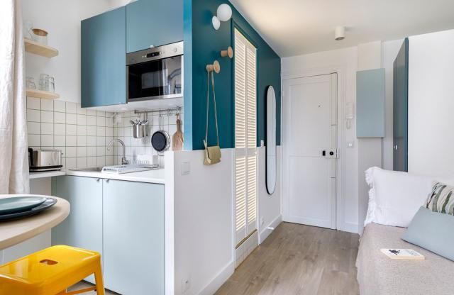 Bán Studio tầng trung hoàn thiện đẹp tòa P2 hướng Nam chung cư The Palm Oasis Vinhomes Star City