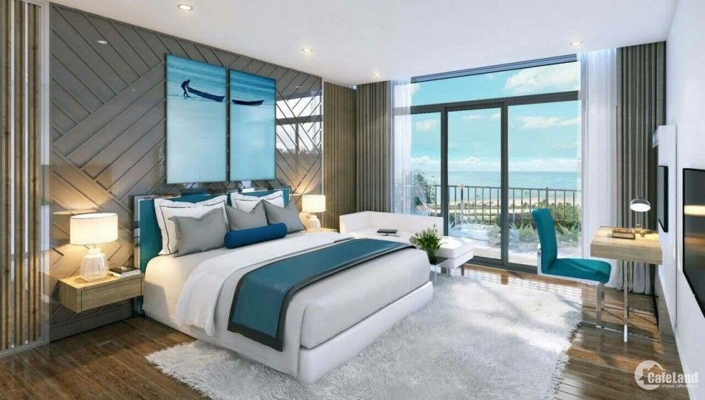 Cần bán căn 3PN/2WC tầng thấp ban công Tây Bắc view bể bơi diện tích 90m2 Sun Group Cát Bà