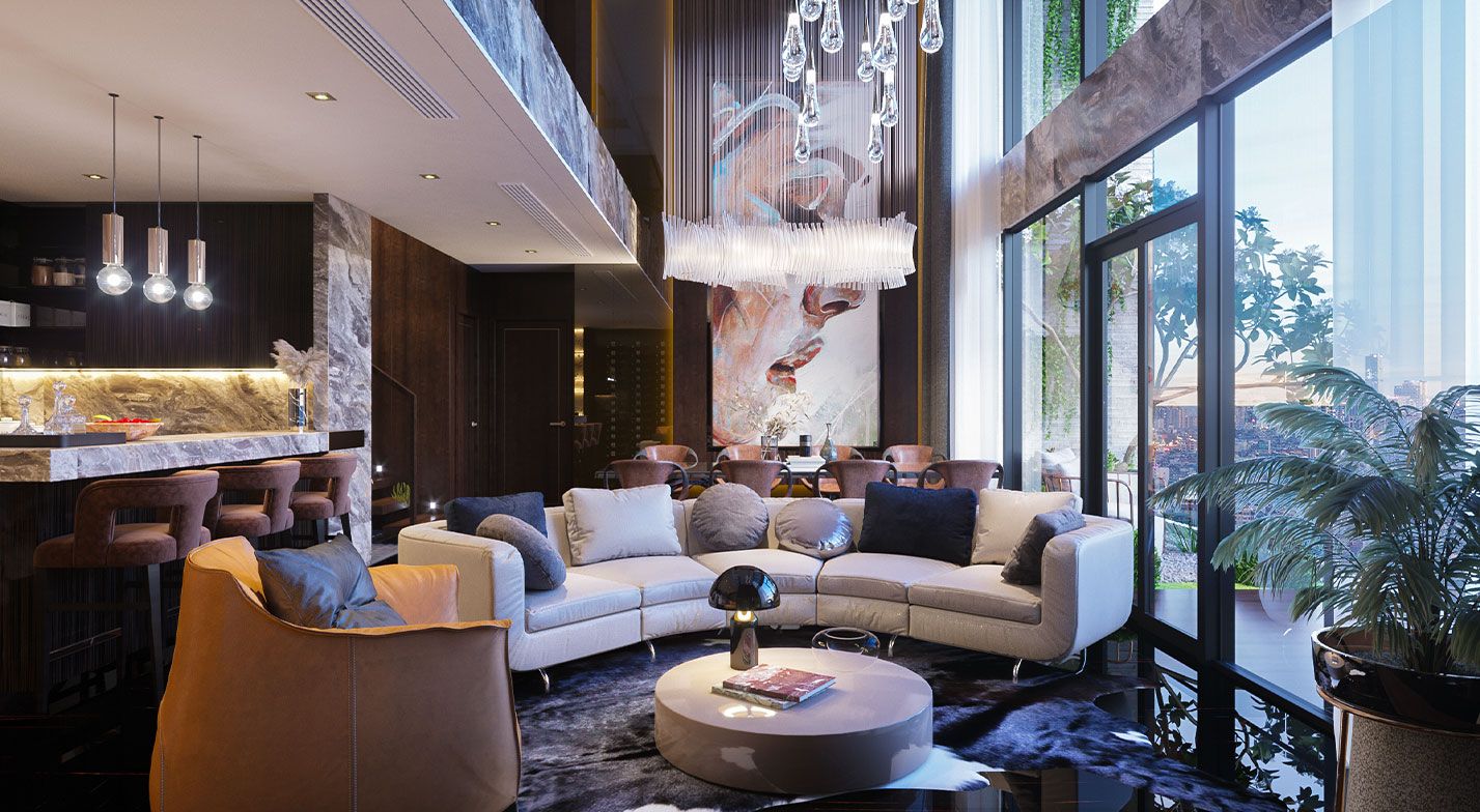 Bán căn hộ 221m2 Penthouse Sunshine Crystal River tầm view thoáng đãng hướng sân Golf