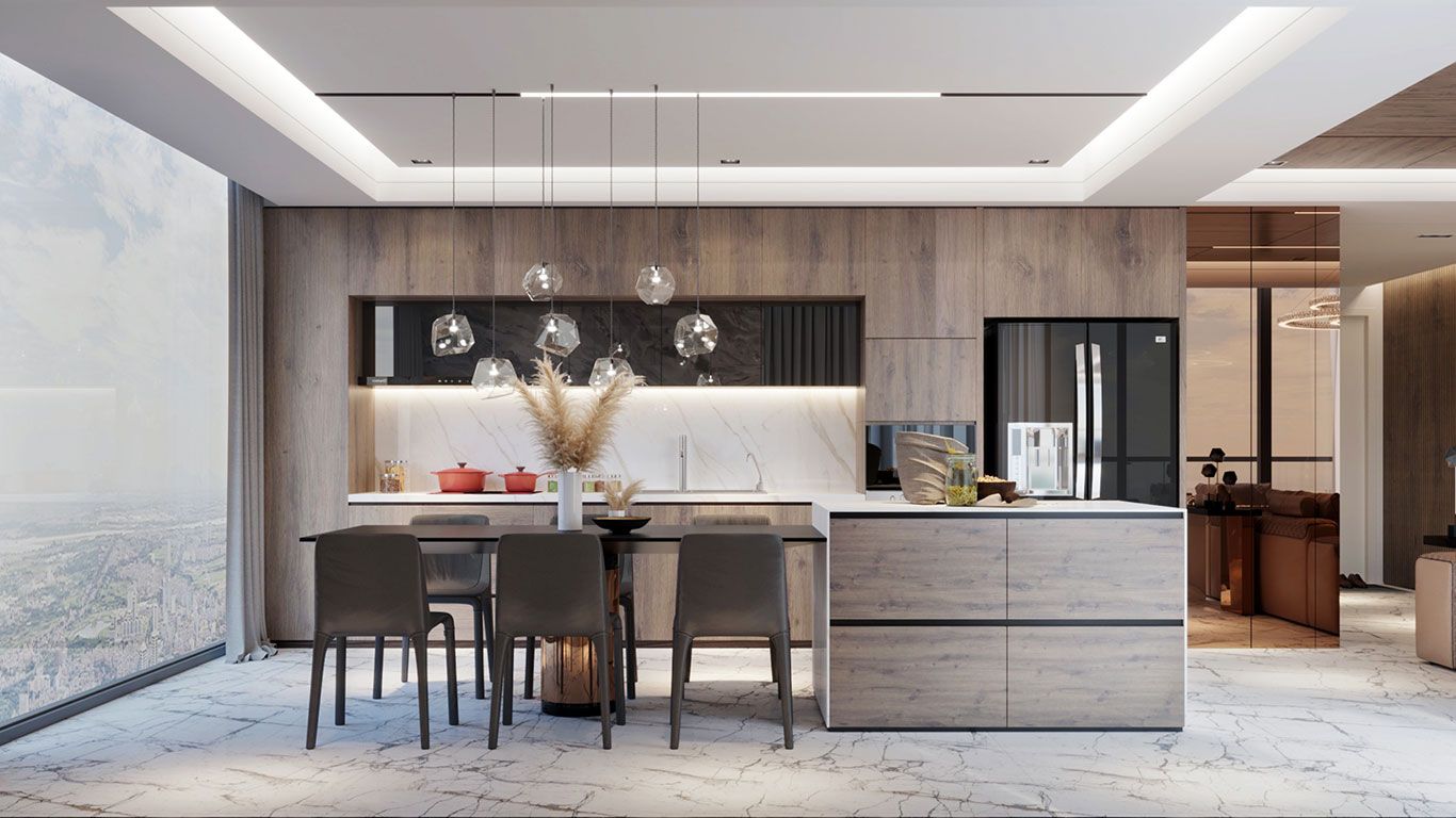 Bán căn góc 3 phòng ngủ Sunshine Golden River diện tích 176m2 hướng chính Nam, hoàn thiện đẹp