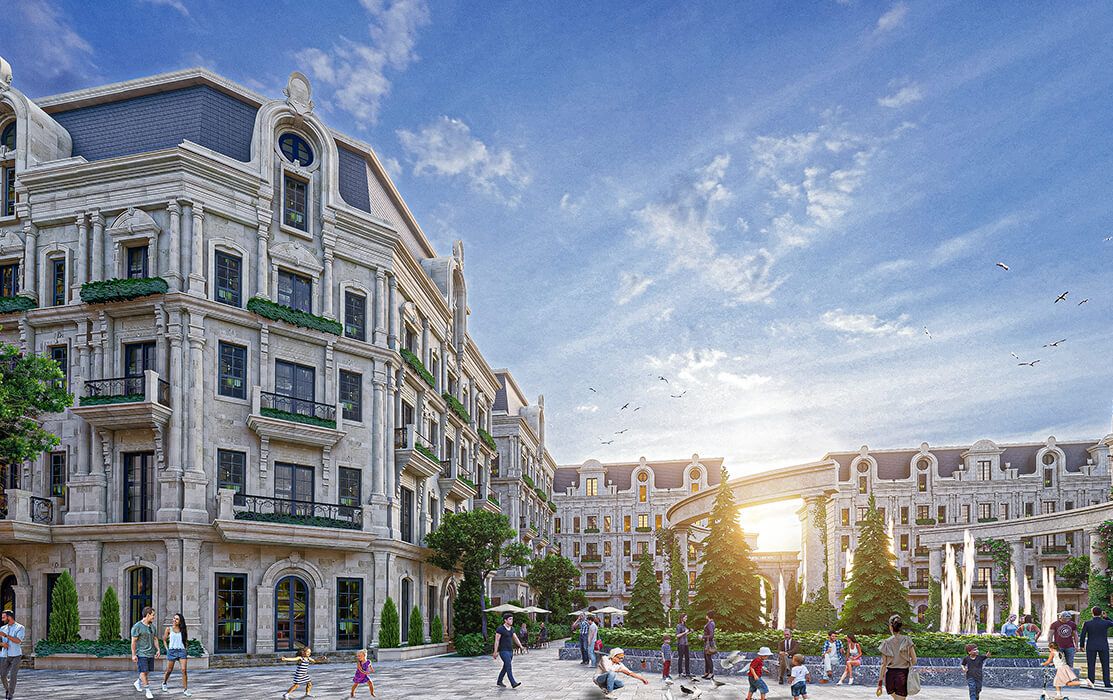 Cho thuê biệt thự song lập giá VIP gần vườn hoa, hồ bơi sân vườn riêng Noble Palace Long Biên