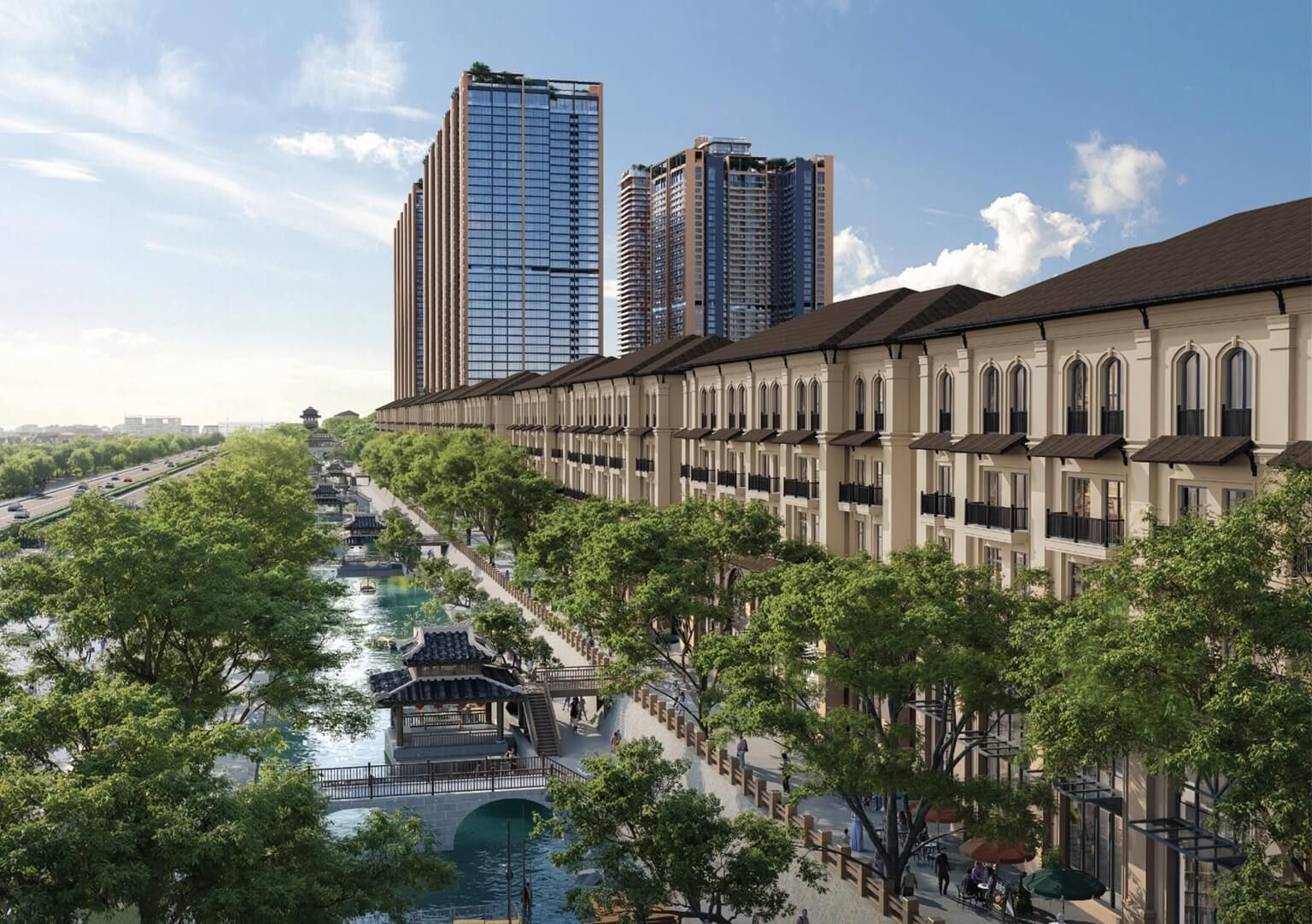 Cho thuê nhà liền kề Sunshine Legend City hướng Nam – không đồ, căn góc ngay mặt tiền cực hiếm