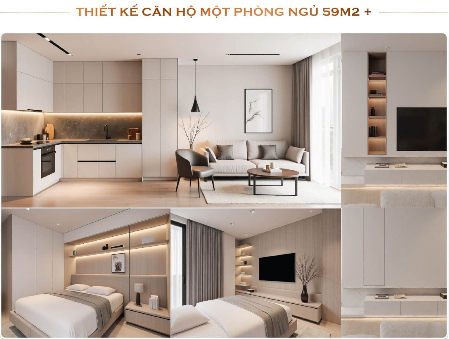 Cho thuê căn hộ 1PN+ Sunshine Legend City hướng Đông – Sáng thoáng, không gian linh hoạt