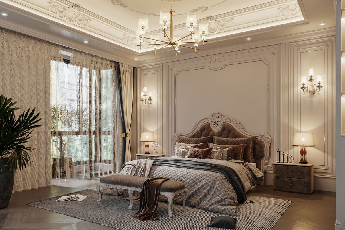 Cho thuê căn góc 3 phòng ngủ đồ cơ bản - Tân Cổ Điển tầng cao view đô thị Tân Hoàng Minh 94 Lò Đúc