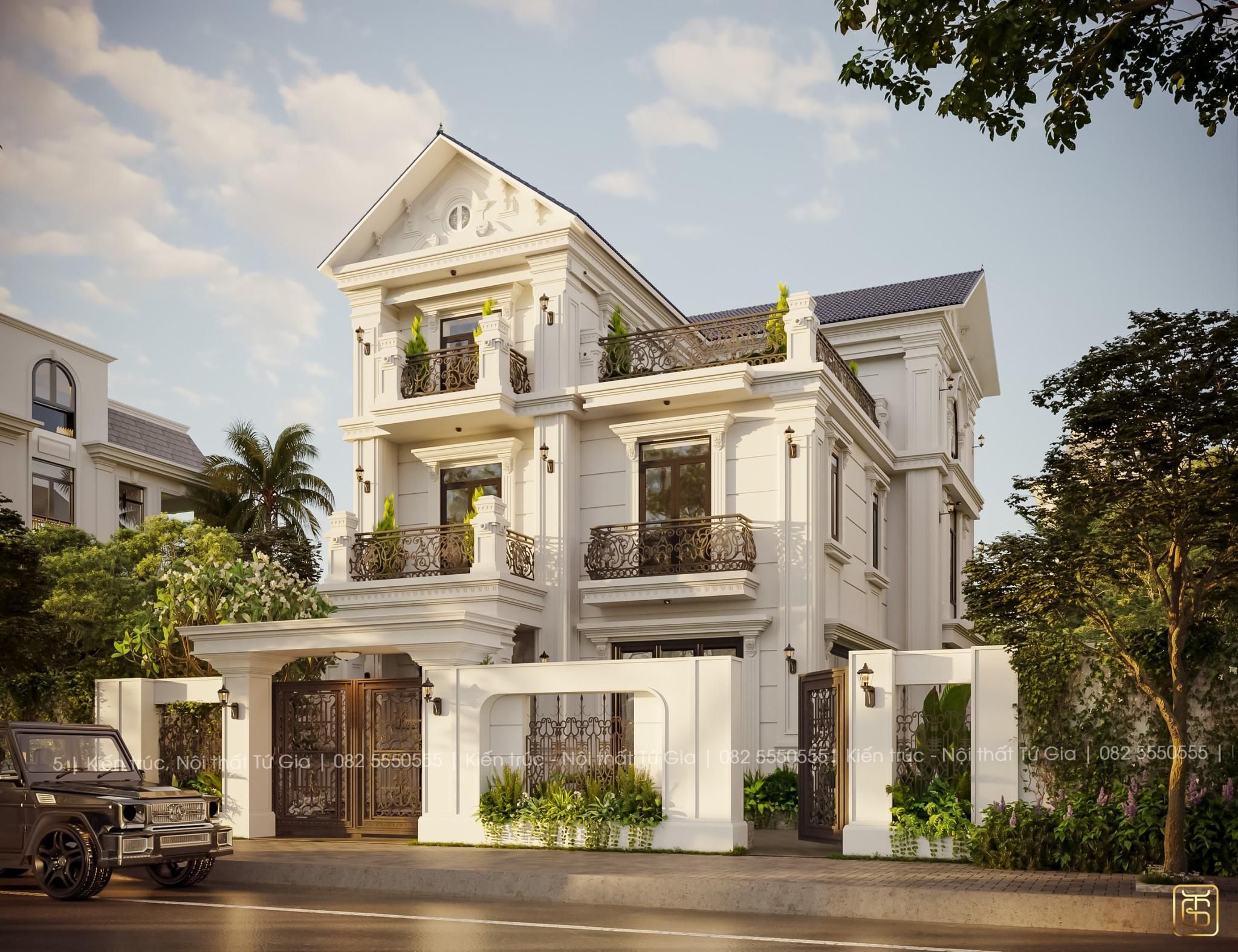 Cần bán song lập hướng Đông Nam có sân vườn 3 tầng 1 tum xây thô bên trong Vinhomes Ngọc Hồi