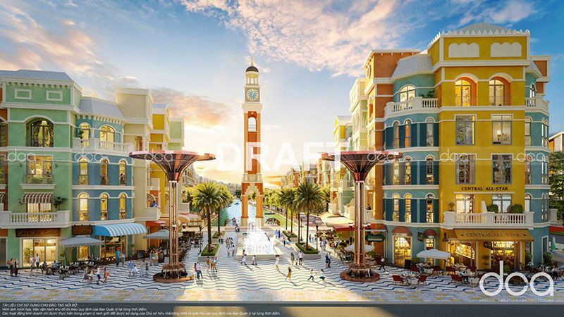 Cho thuê shophouse Mega Grand World Hà Nội phân khu Venice, diện tích đất 110m2