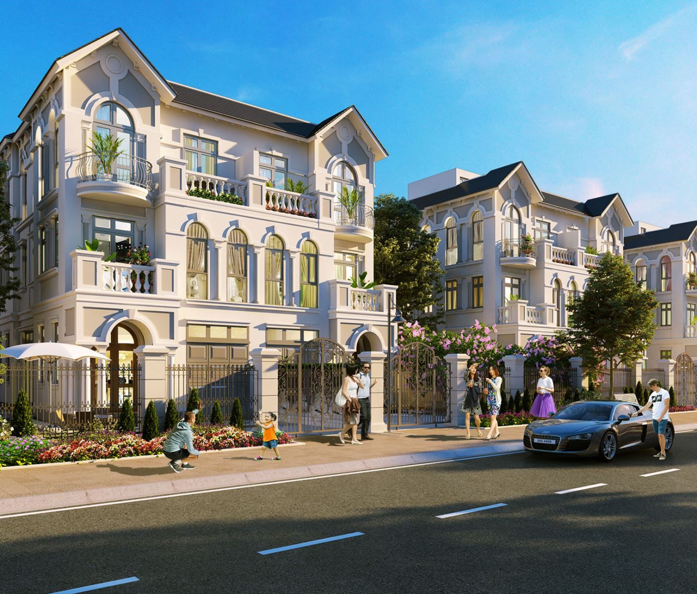 Bán biệt thự đơn lập Chà Là The Empire Vinhomes Ocean Park diện tích: 217,9m2 - hoàn thiện đẹp
