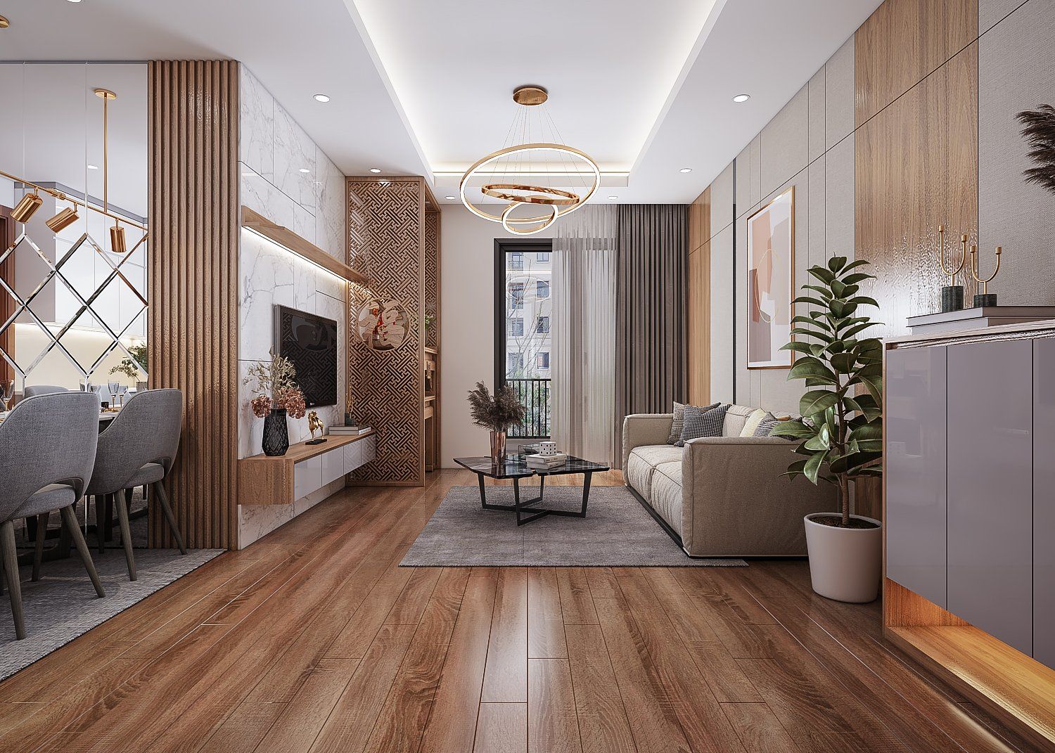 Mua Duplex hướng Đông Nam cửa sổ kính LowE view Panorama diện tích 160m2 An Bình HomeLand