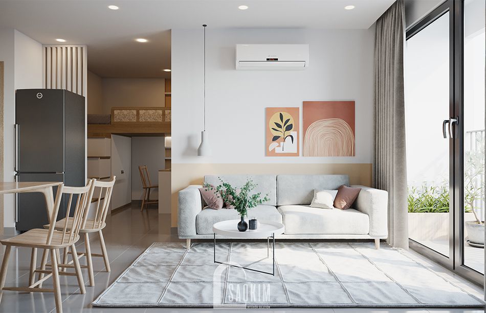Cần thuê căn hộ 2 phòng ngủ Vimeco Nguyễn Chánh full nội thất, hướng Bắc - DT: 91m2 - Gần BIG C