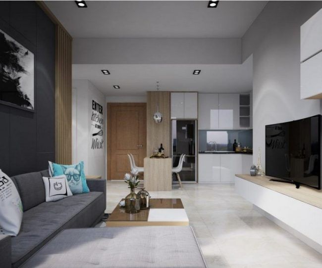 Cần cho thuê căn hộ 1 PN+ Sun Centro Town, Hướng Tây Nam – cao tầng, ban công rộng, gần phố đi bộ