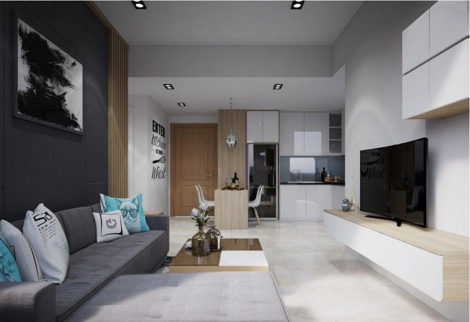 Cho thuê căn hộ 2PN The InterOne Bắc Giang 72m² hướng Đông Nam – Gần trường học và bệnh viện