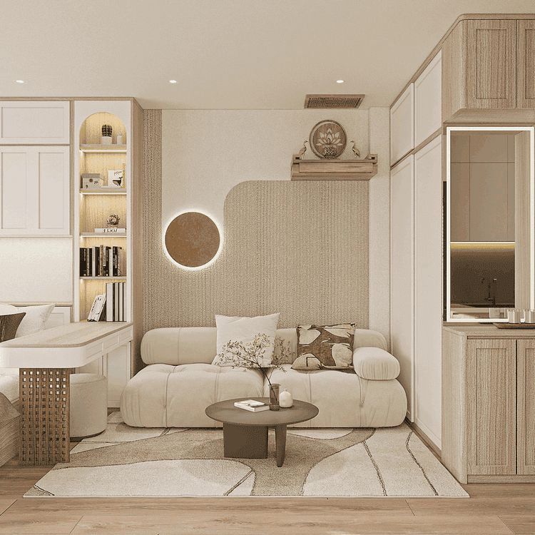Cho thuê căn hộ 3PN/2WC tòa A1 đầy đủ nội thất ở luôn view nội khu thoáng Alluvia City Hưng Yên