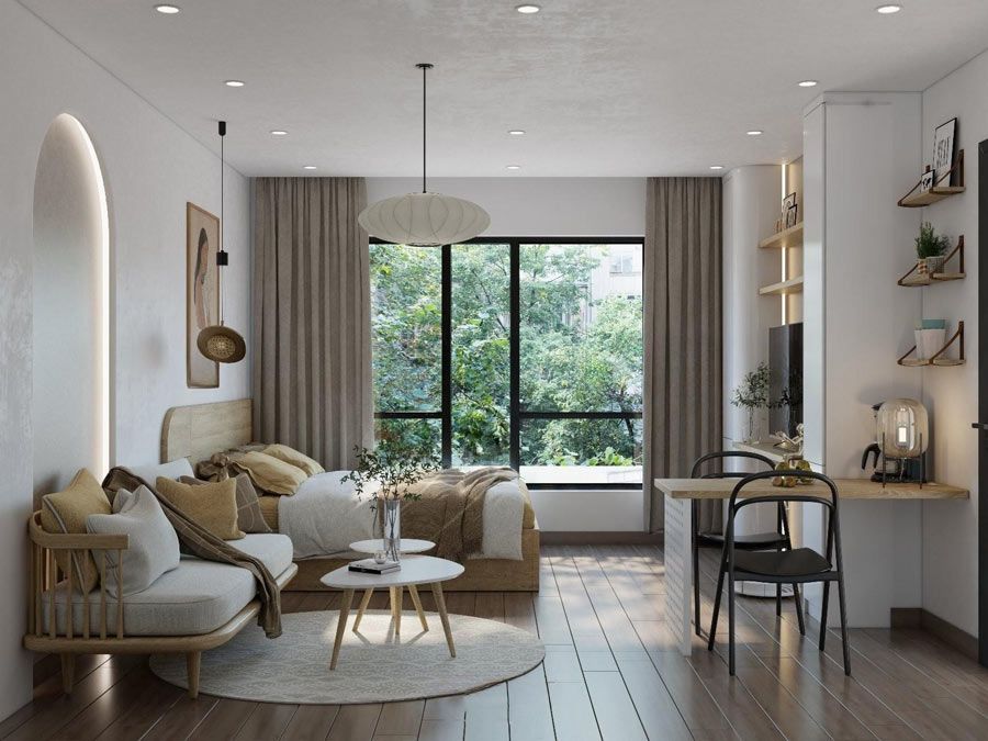 Cần bán căn 2 ngủ 1WC tầng cao hướng Nam nội thất cao cấp The Sunrise Bay Vinhomes Hạ Long