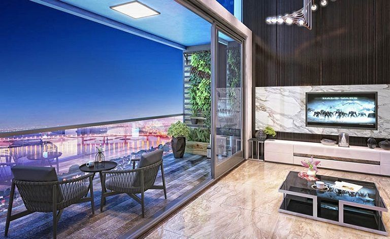 Cần cho thuê căn penthouse DT 280m2 view hồ Tây Sun Grand City Quảng An