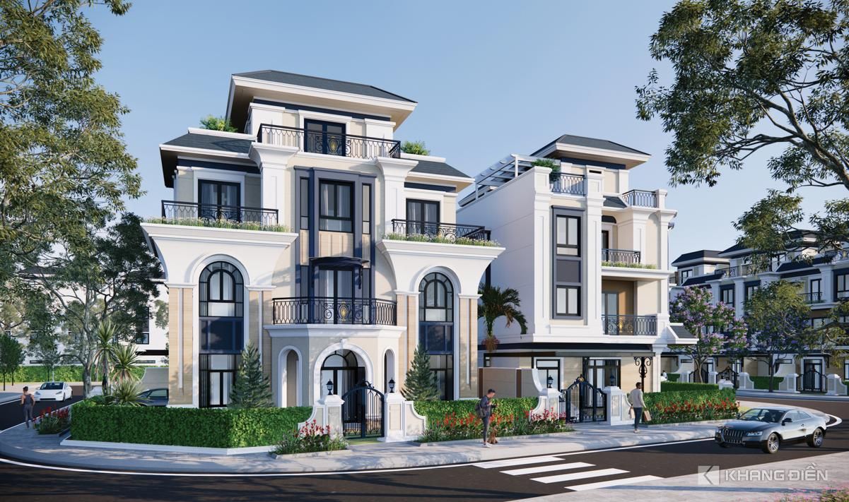 Bán biệt thự song lập Tây Nam Mipeco Nha Trang xây thô 3 tầng 1 tum đối diện vườn hoa