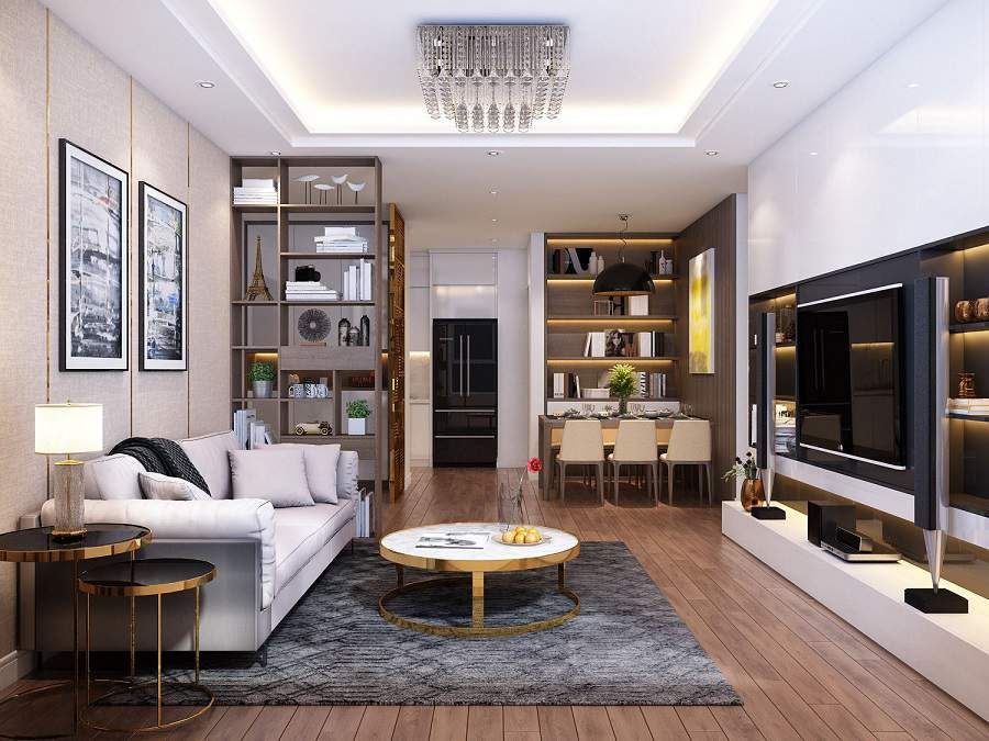 Chính chủ cho thuê căn hộ chung cư The Diamond Park Mê Linh DT 90m2 hướng chính Nam đầy đủ nội thất