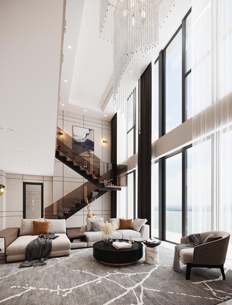 Cần thuê Duplex/4PN tầng cao view Panorama nội thất cao cấp Masteri Trinity Square Ocean Park 2