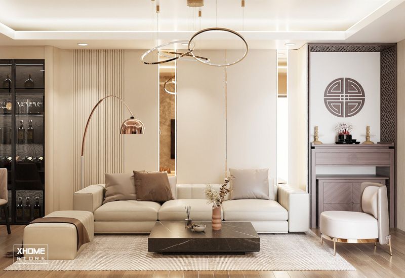 Cho thuê căn hộ 1 phòng ngủ The InterOne Bắc Giang hướng Tây Bắc – 37m², căn góc, 2 mặt thoáng