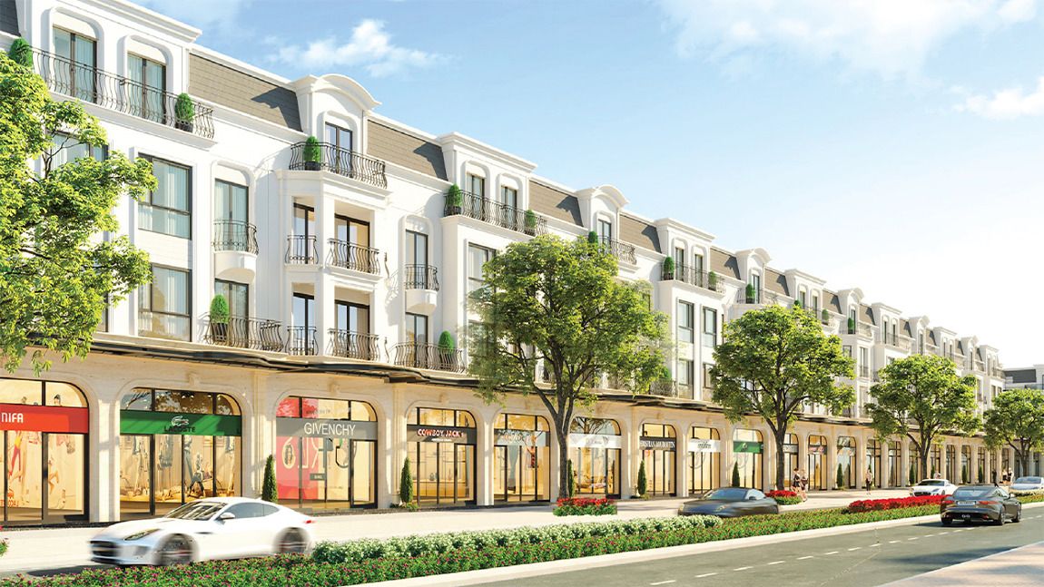 Bán shophouse xẻ khe hướng Tây - DT: 80m2 vừa ở, vừa kinh doanh TMS Homes Wonder World Vĩnh Yên