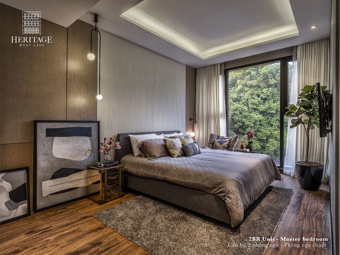Cho thuê 1PN Heritage Collection hướng Tây – tầng cao, view thành phố đêm cực đẹp