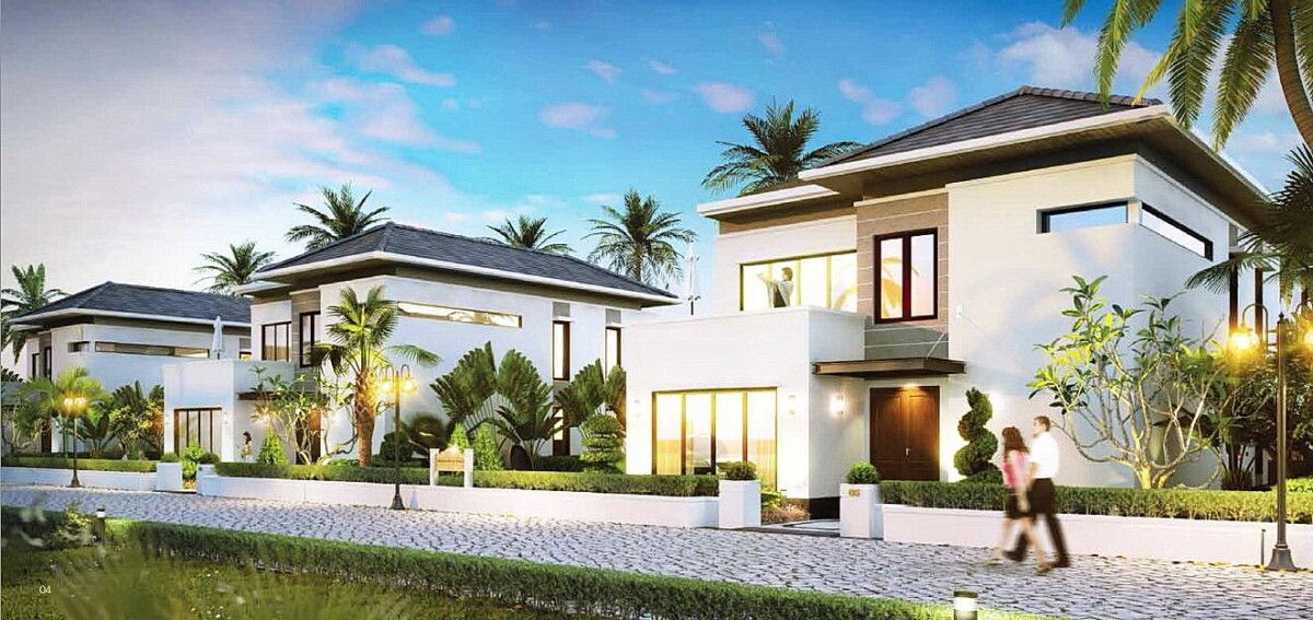 Cần bán biệt thự song lập chính Tây phân khu Châu Á nhìn biển 3 tầng 1 tum Vinhomes Hải Vân Bay
