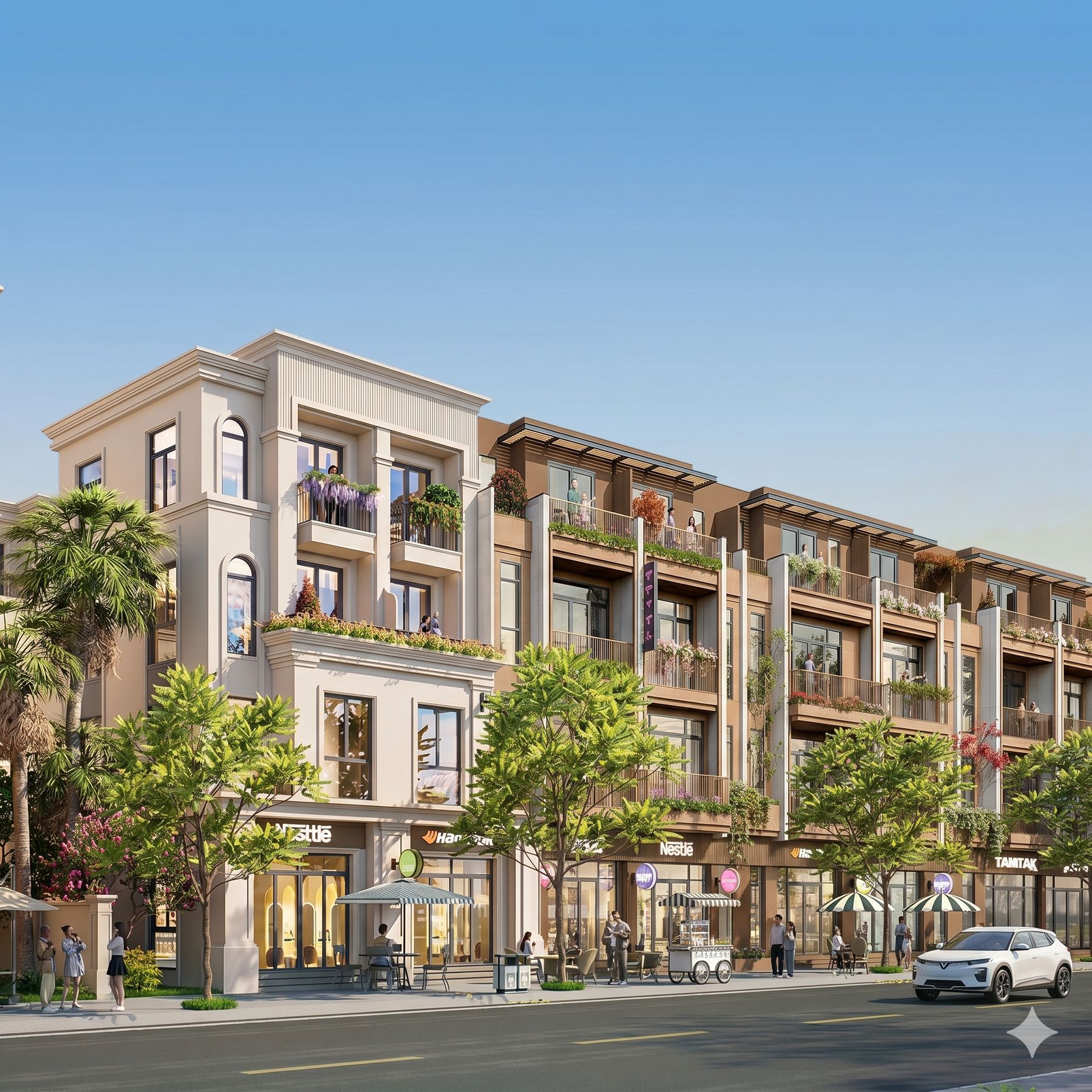 Bán căn góc liền kề hướng Nam Vinhomes Yên Thường Đông Anh vị trí đẹp kinh doanh x 4 tầng