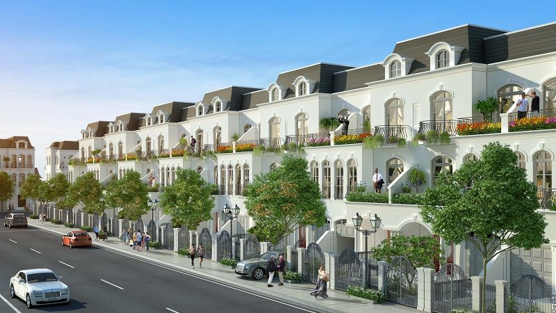 Mua nhà phố shophouse hướng Tây phân khu Mặt Trời DT 70m2 vừa ở vừa kinh doanh Vin Dương Kinh