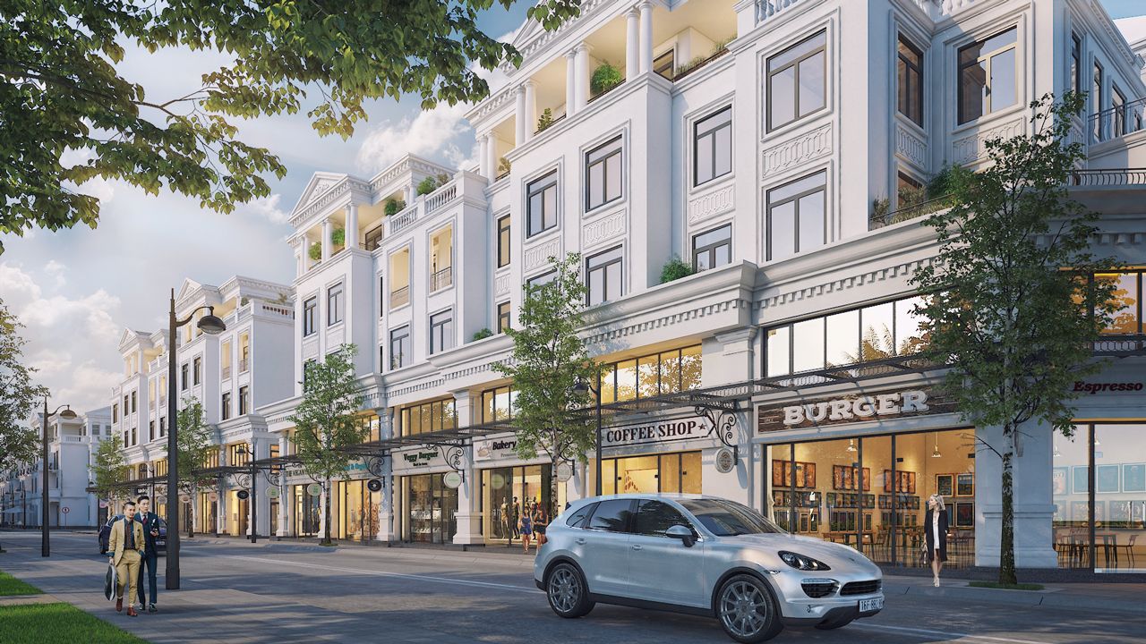 Cần thuê căn góc shophouse San Hô Vinhomes Marina Hải Phòng diện tích: 178m2 x 4 tầng, đủ đồ