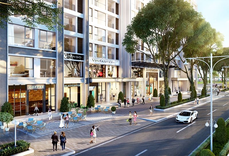 Bán căn góc shophouse hướng chính Nam giá rẻ Vinhomes Global Gate diện tích: 86m2, mặt tiền: 8m