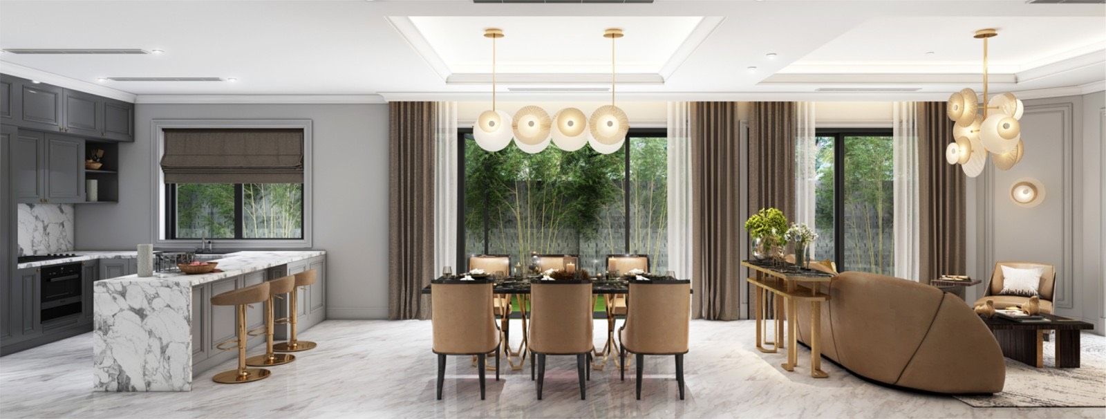 Cần bán biệt thự song lập 198m2 hướng chính Nam, view sân vườn đẹp tại An Lạc Green Symphony