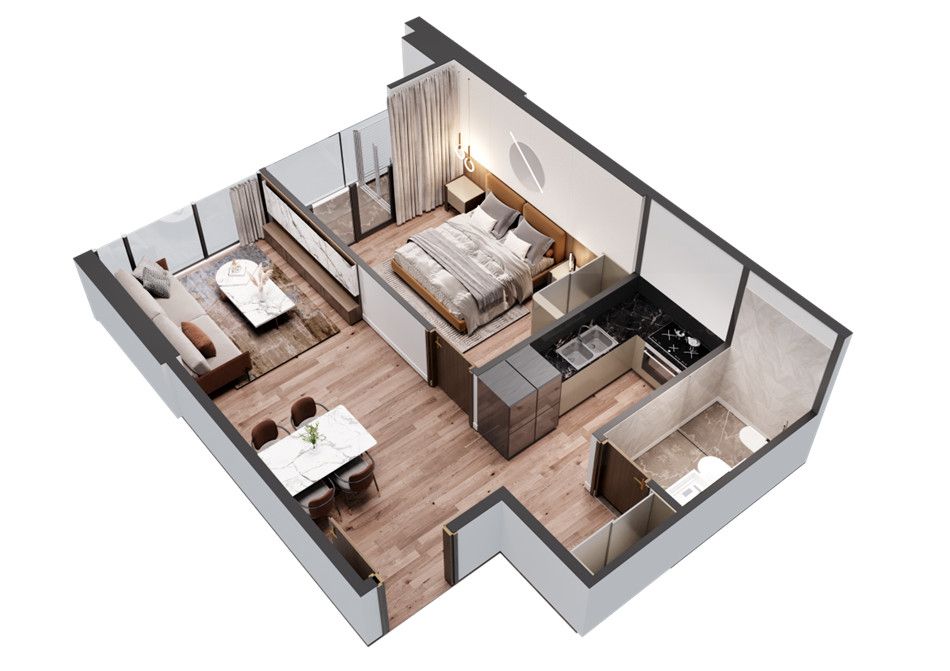 Bán căn hộ 1 ngủ 52m2 dự án Capella Phạm Ngọc Thạch