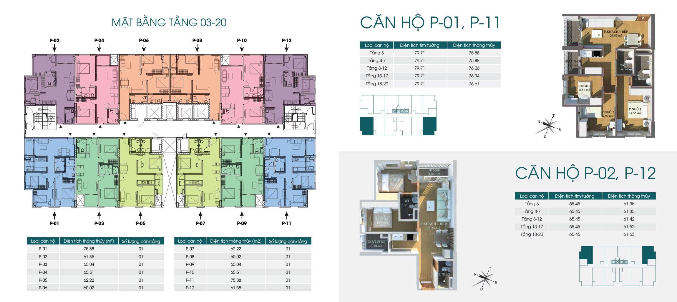 Bán căn hộ tòa Packerxim 2 Phú Thượng, diện tích 76m, thiết kế 2PN, view cầu Nhật Tân đón bình minh