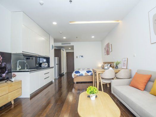 Cho thuê Studio 45m2 full đồ đẹp tại tòa Lancaster 20 Núi Trúc giá thuê 950$/tháng