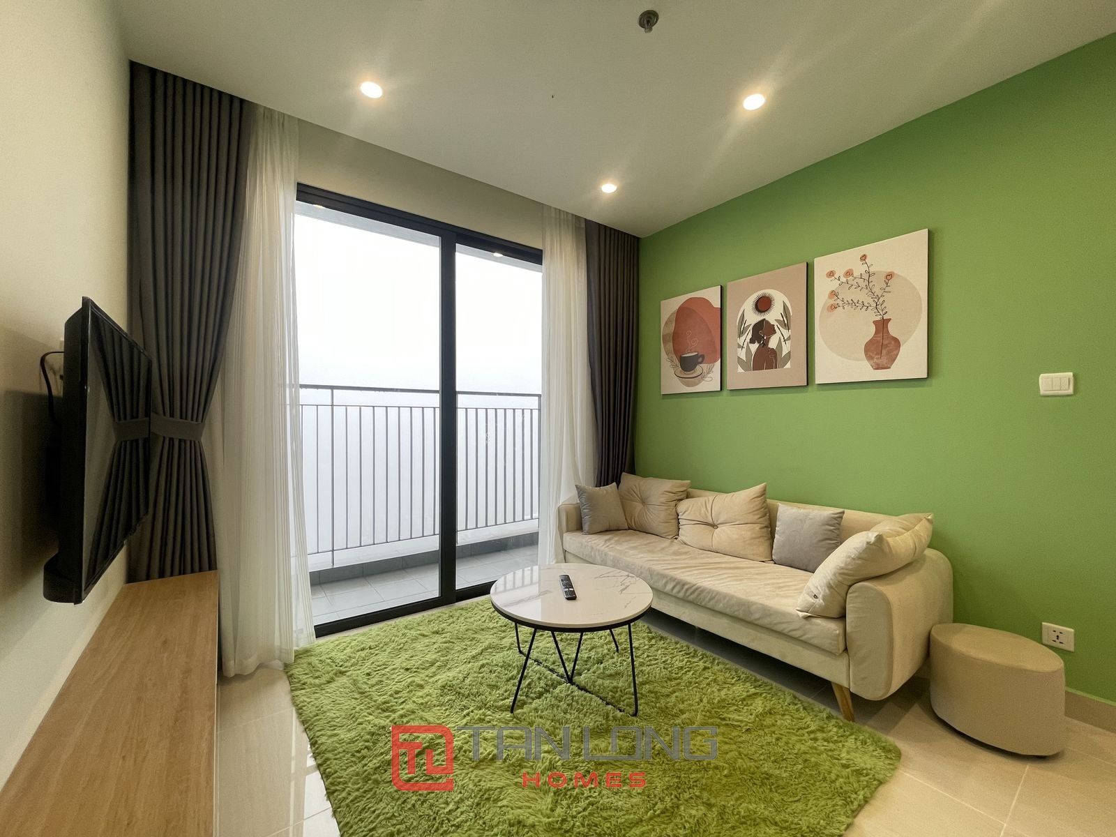 Cho thuê căn hộ 2PN/50m2 tầng cao view Vinschool tại tòa GS02 Vinhomes Smart City
