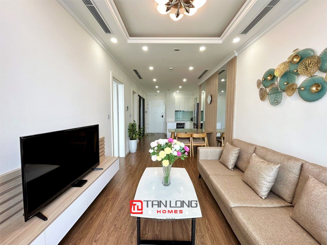 Cho thuê căn hộ 2 ngủ 2 vệ sinh 80m2 full đồ tầng trung tại R2 Sunshine Riverside