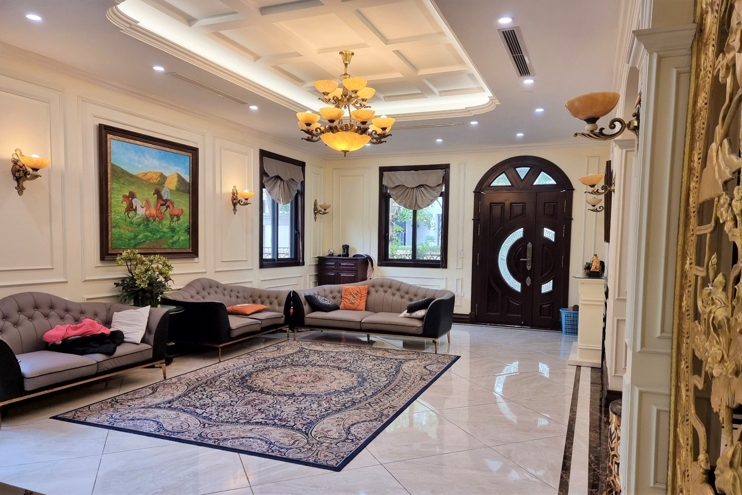 Bán biệt thự đơn lập H7 Starlake siêu đẳng cấp 353m2 x 3 tầng full đồ mới, tiểu cảnh hồ cá Koi