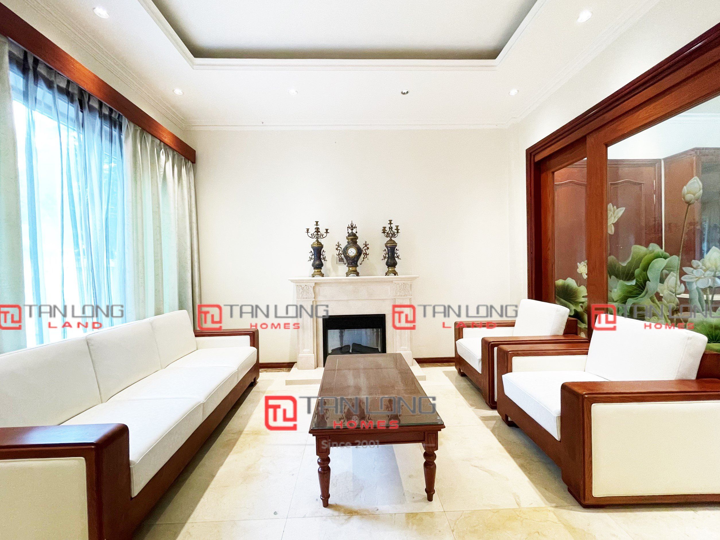 Cho thuê đơn lập Vườn Cam 340m2 đồ cơ bản hướng Tây, view thoáng