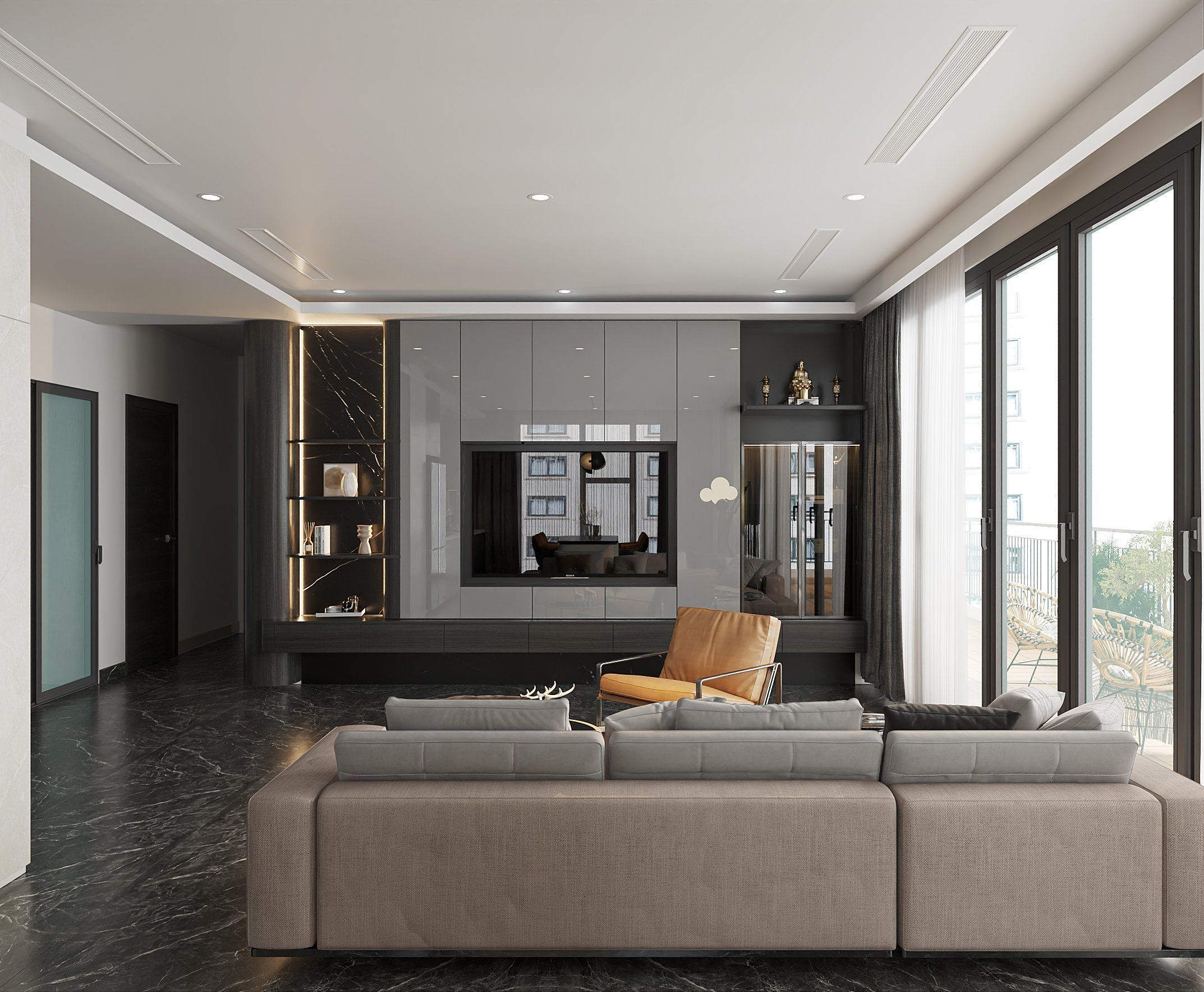 Cho thuê căn hộ Sunshine Golden River: 3PN/173m2 full đồ mới, vị trí đẹp nhất