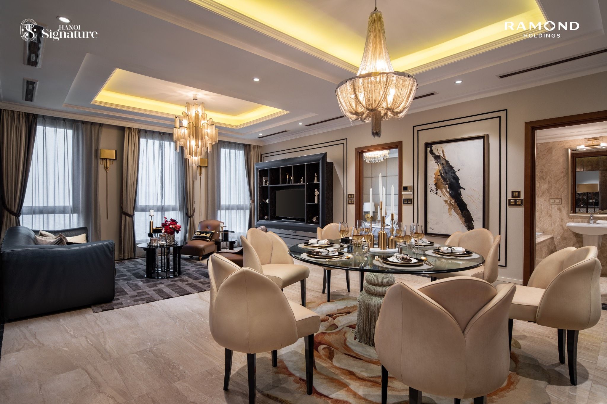 Mua căn góc 3 phòng ngủ dự án Hanoi Signature bàn gian hoàn thiện, tầng cao view thành phố, giá VIP
