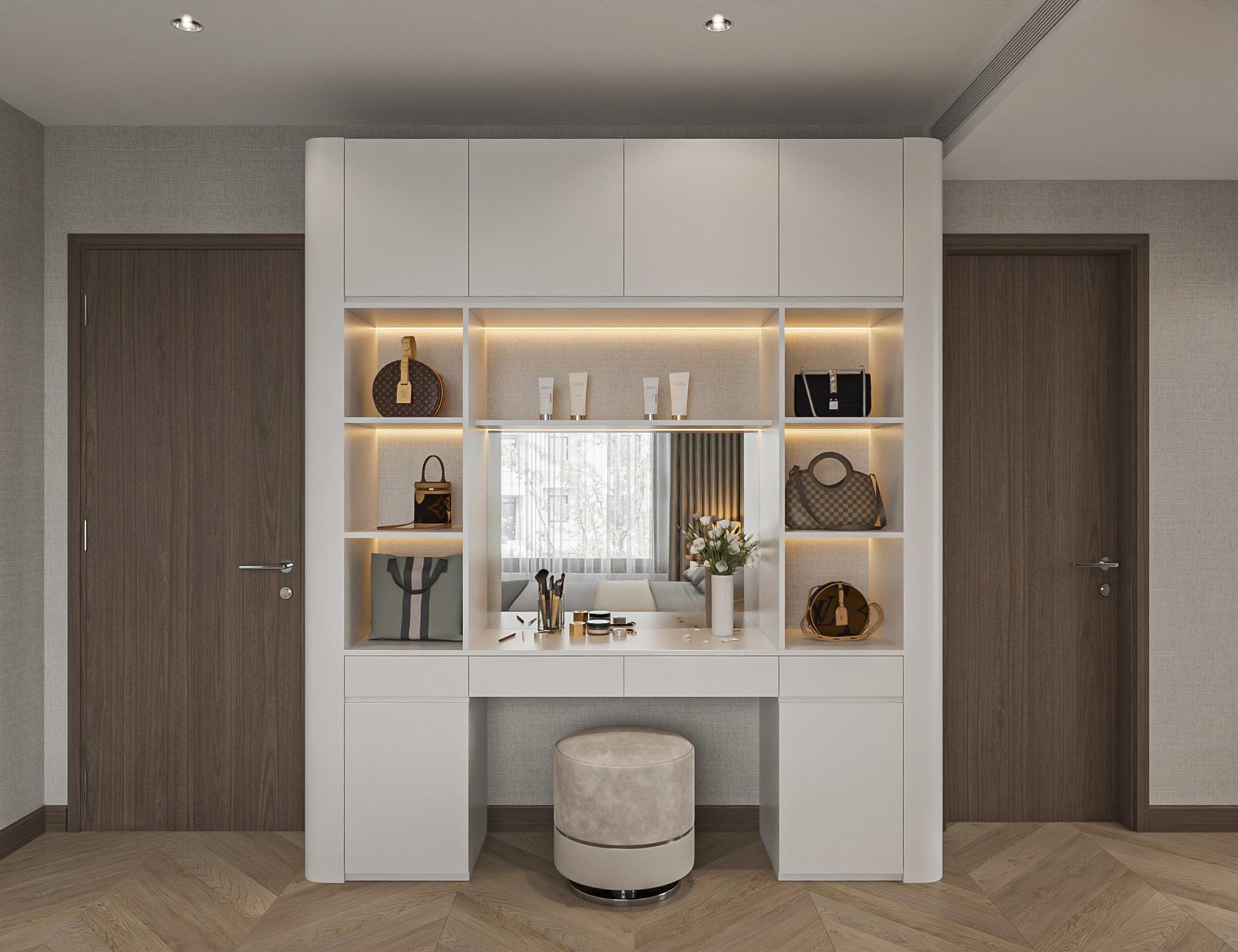 Thuê căn hộ Duplex chưa có đồ tầng cao hoàn thiện sang trọng, ban công view nội khu Lumi Elite