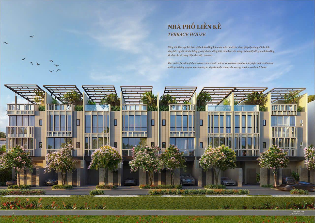 Bán nhà liền kề chính Đông diện tích 90m2 x 3 tầng mặt tiền 7m kinh doanh thuận lợi The Fullton