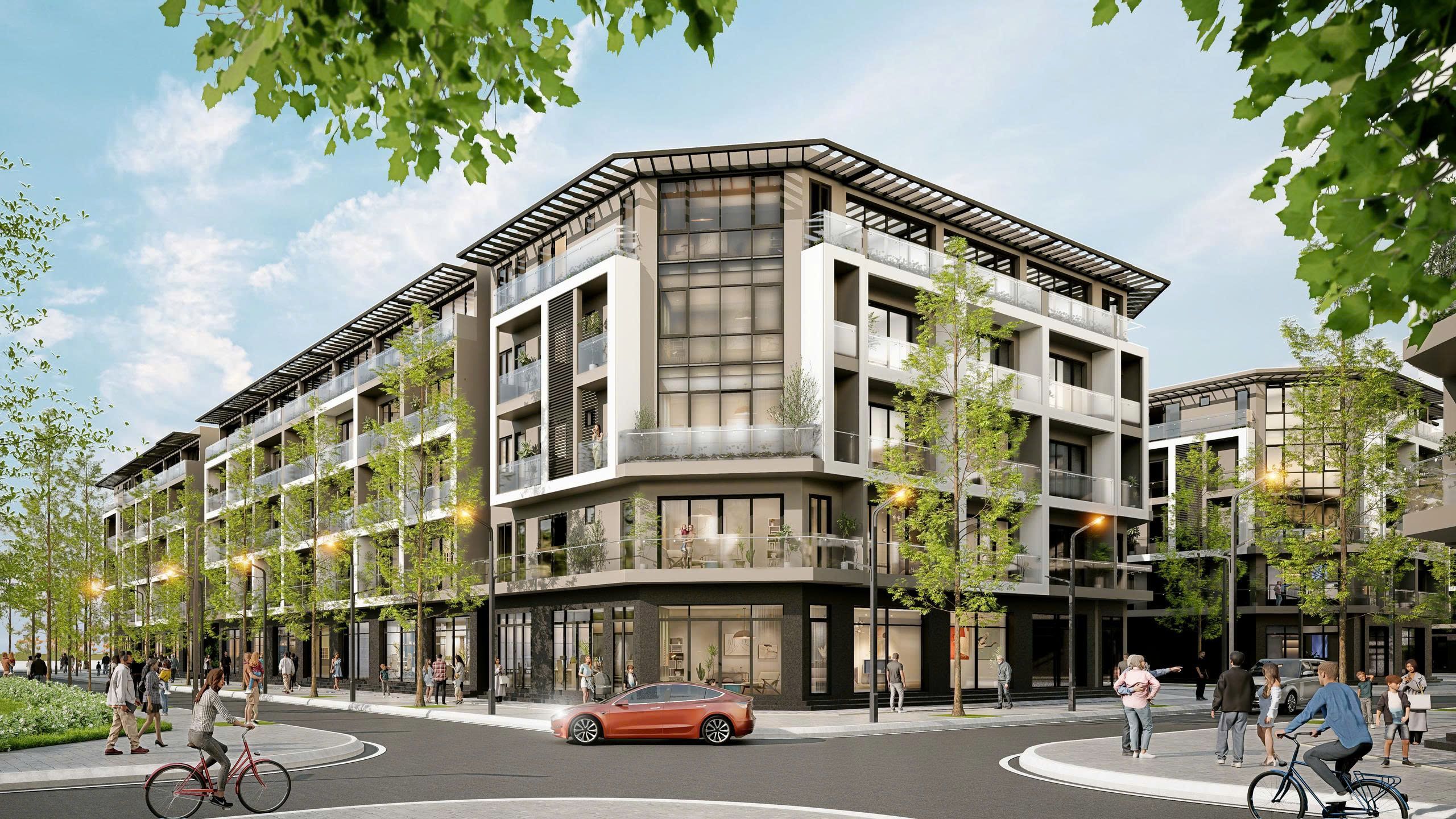 Cần thuê nhà liền kề đầy đủ nội thất diện tích 75m2 x 4 tầng có thể KD Hanoi Oriental Gia Lâm