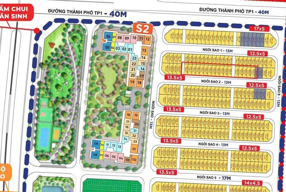 Bán nhà liền kề DT 67.5m2 phân khu Thịnh Vượng gần chung cư Masteri Vinhomes Global Gate Cổ Loa