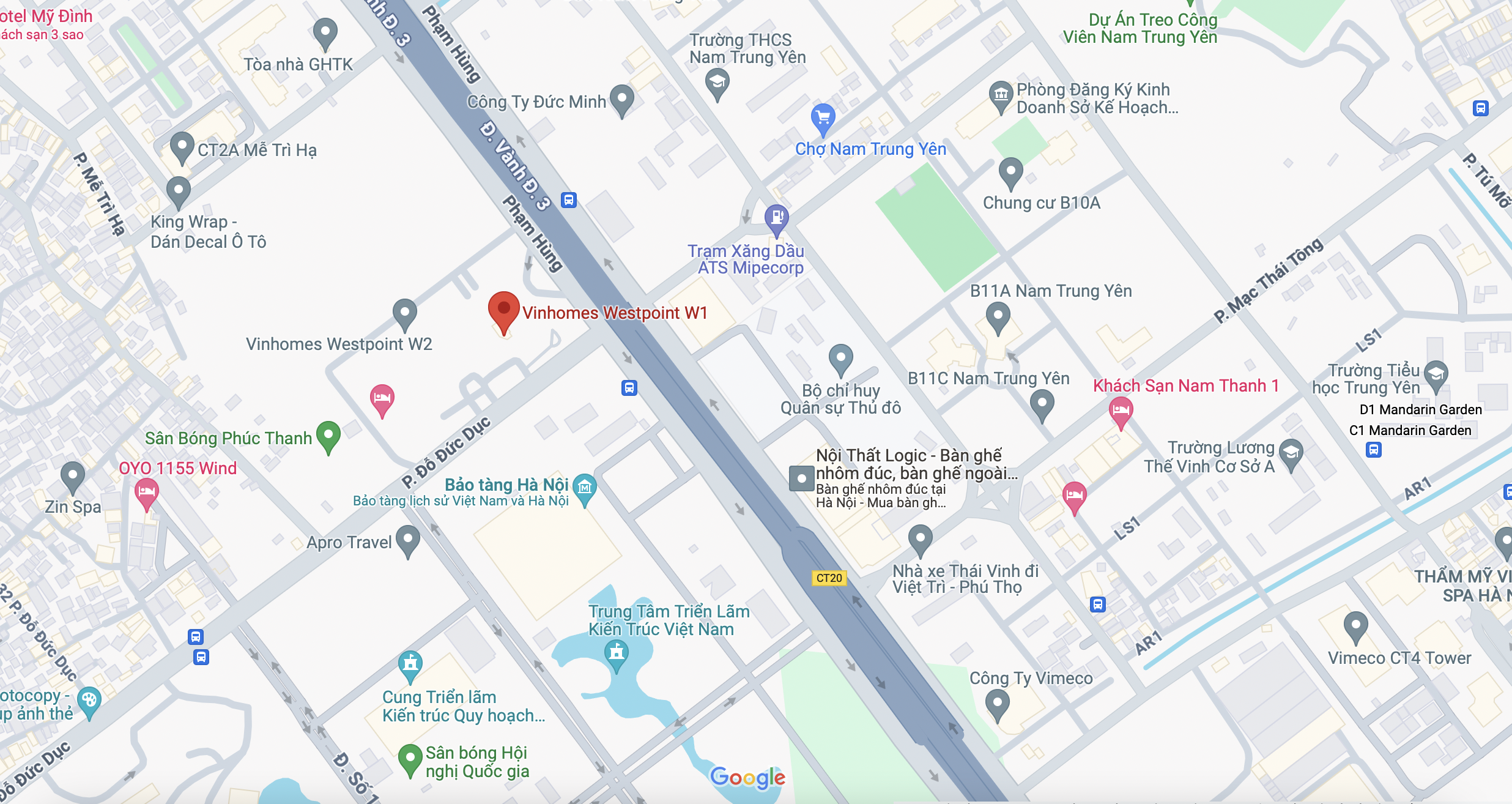 Đường đến Vinhomes West Point