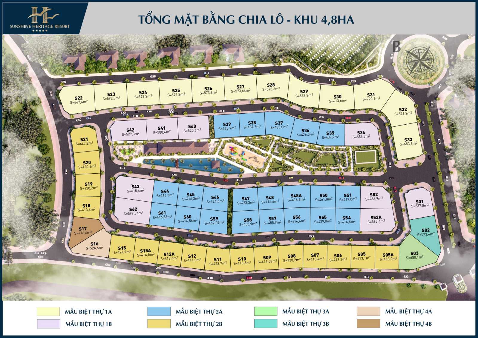 Mặt bằng dự án Sunshine Heritage Resort